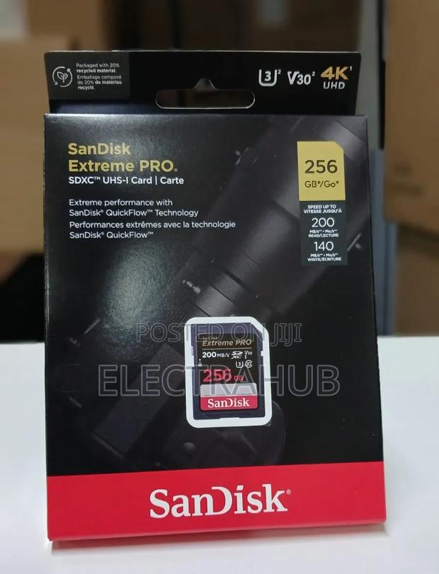 Sandisk Extreme Pro 256gb Uhs Sd Card Brand New Sealed