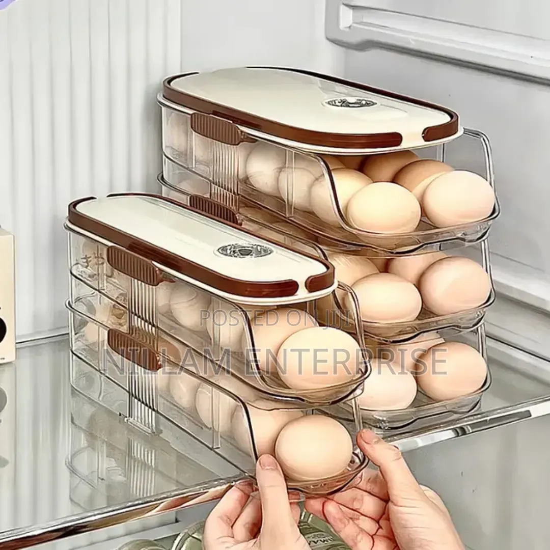 Acrylic Stackable Automatic Sliding/Rolling Egg Storage Box