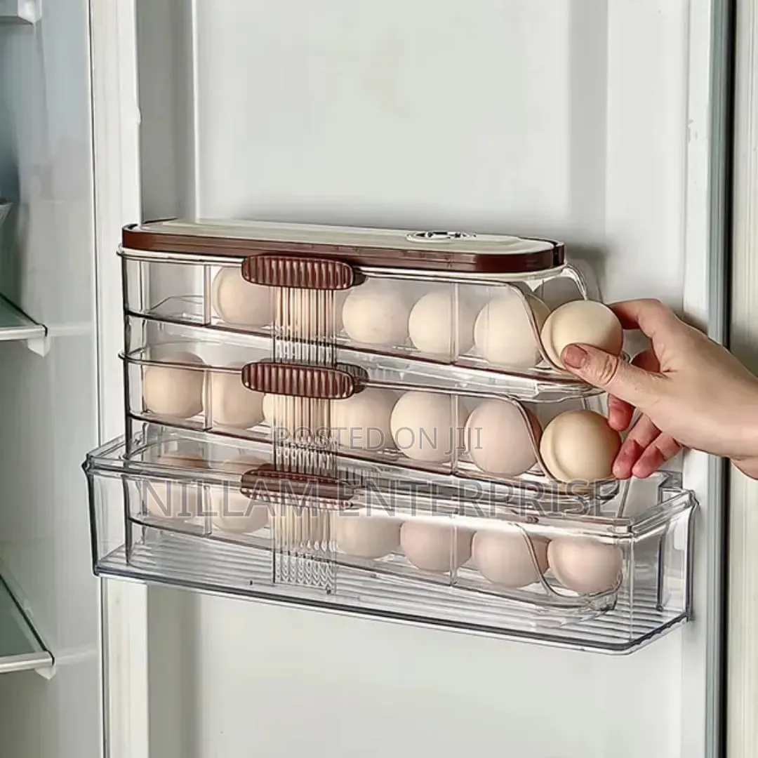 Acrylic Stackable Automatic Sliding/Rolling Egg Storage Box