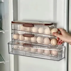 Acrylic Stackable Automatic Sliding/Rolling Egg Storage Box