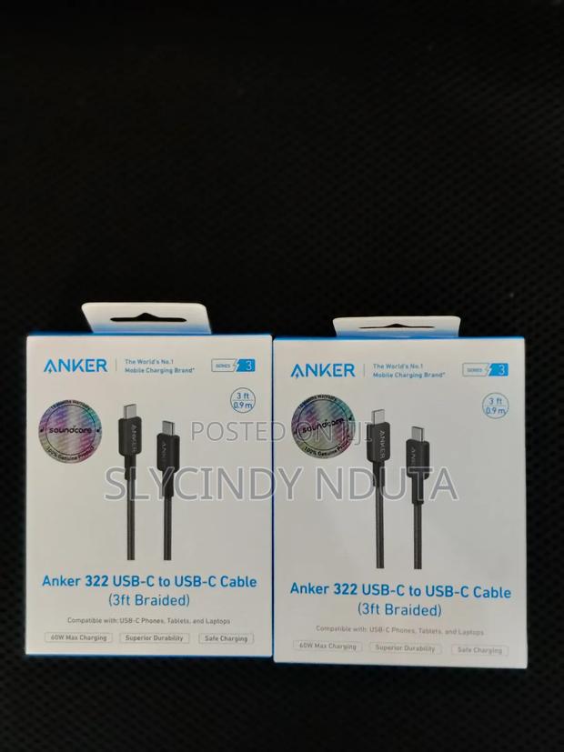 Anker 322 Usb-C to Usb-C 3ft Braided Cable