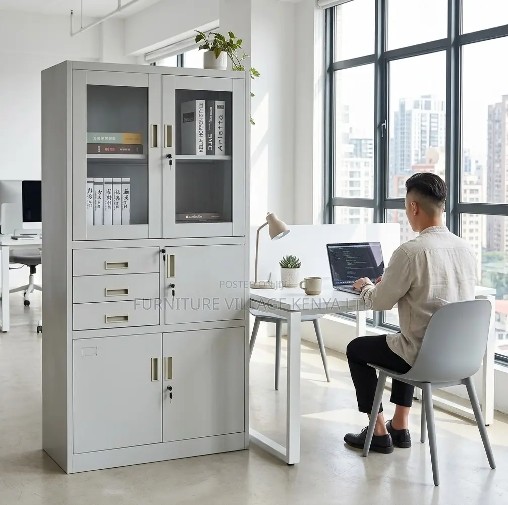 Modern Metal Filing Cabinet for Home Office