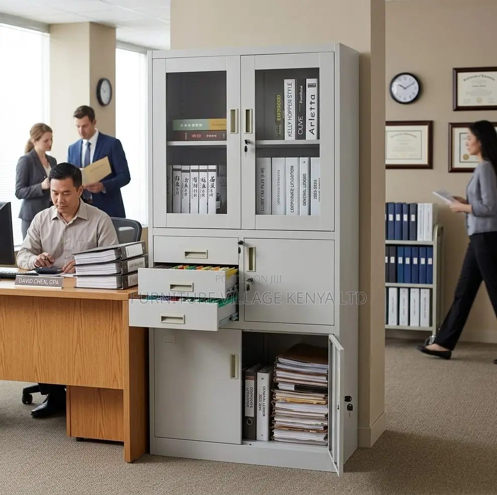 Modern Metal Filing Cabinet for Home Office