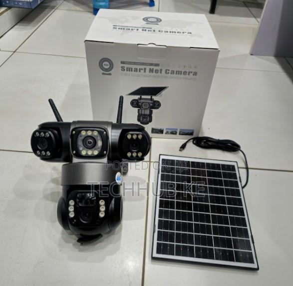 4g 6mp Triple Lens Solar PTZ Camera All-Weather Security Camera