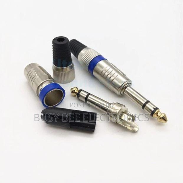 6.35mm Ts Mono Jack Connector High Quality - thumbnail 2