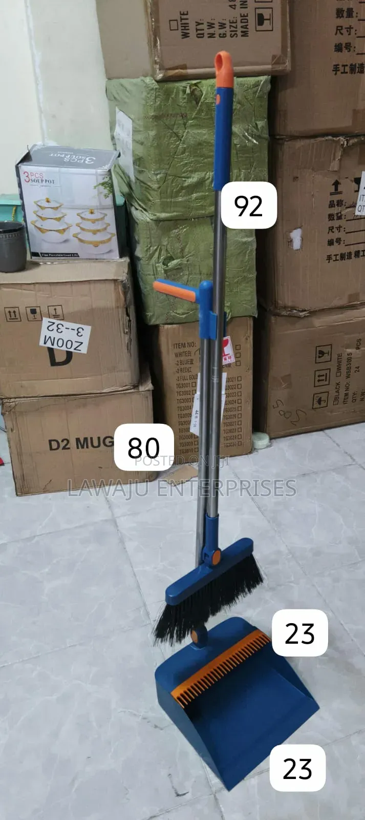 Self-Cleaning Broom Set