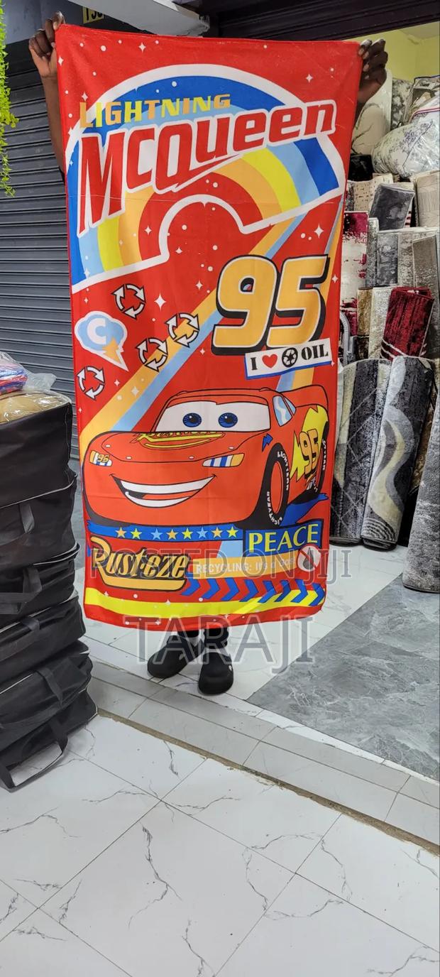 Ultra-Soft Kids Cartoon Themed Towels - 100% Cotton, High Absorbency