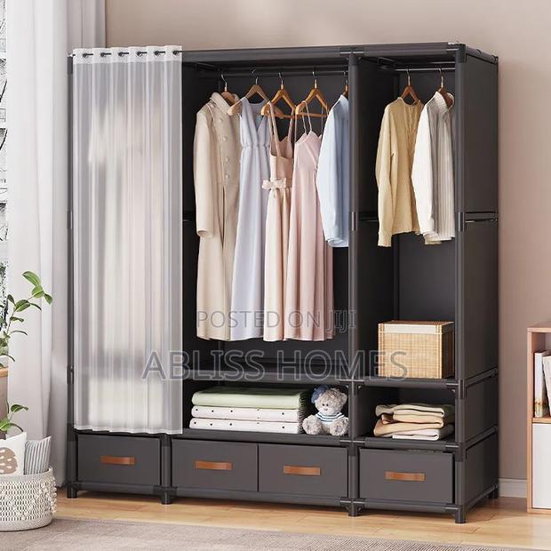 Elegant Heavy Duty Metallic Wardrobe