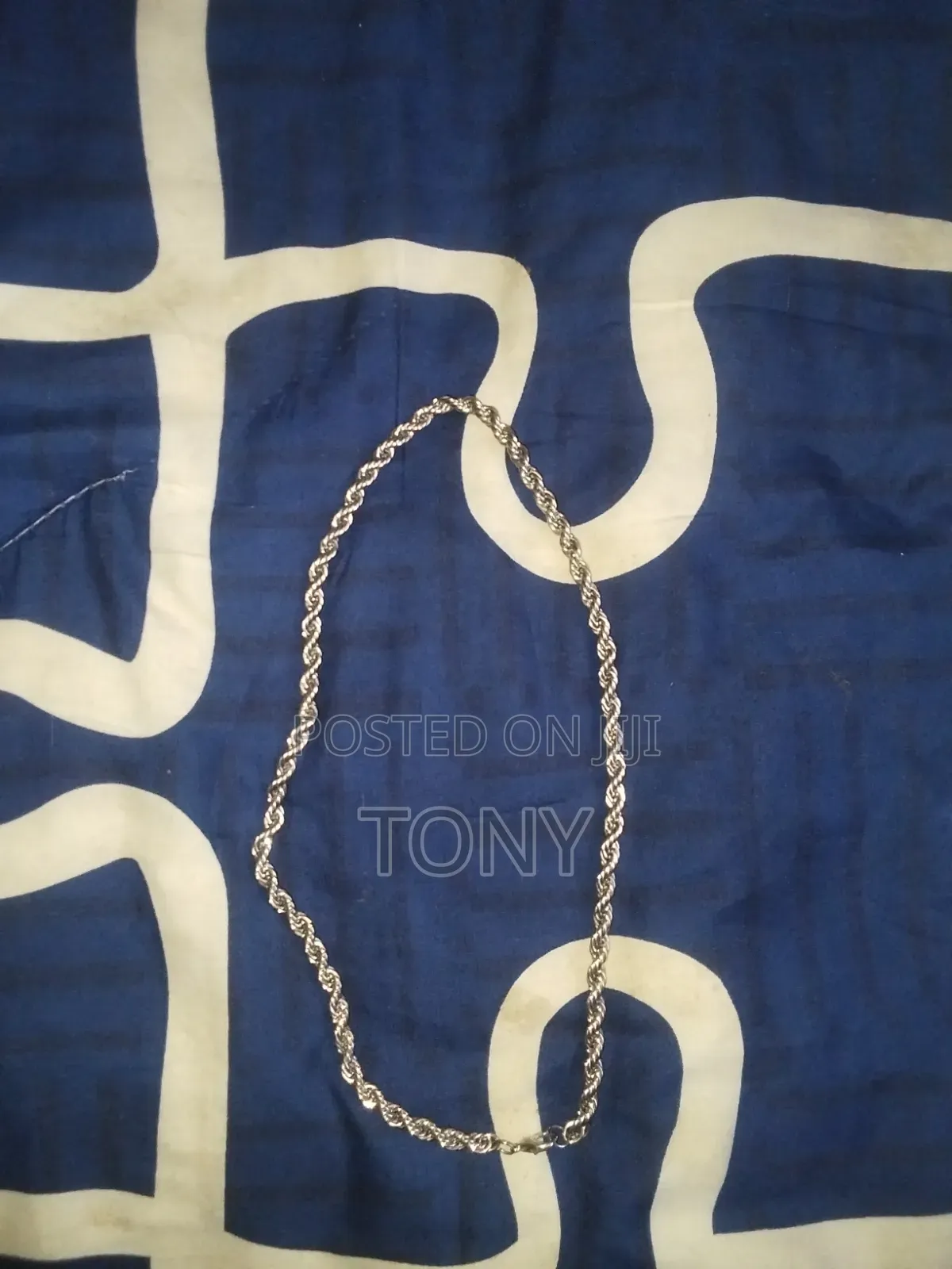 Silver Twisted Rope Chain