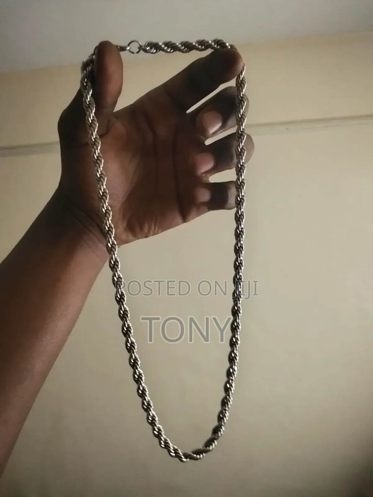 Silver Twisted Rope Chain