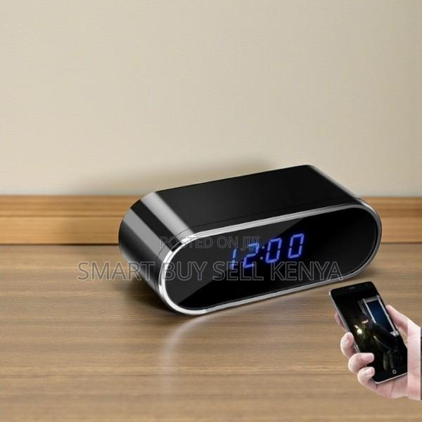 Real Time Remote Viewing 1080p Alarm Table Clock Hidden Spy Camera