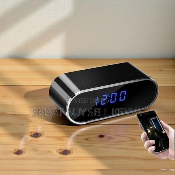 Smartapp Controlled Security 1080p Alarm Table Clock Hidden Spy Camera