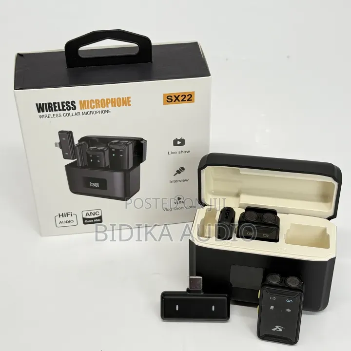 Sx22 1-in-2 Wireless Condenser Microphone Lavalier Microphone