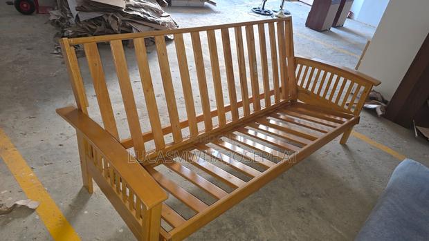 Futon Sofa Bed + Mattress - thumbnail 3