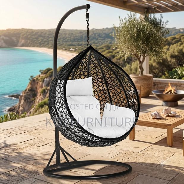 Home Chairs; Hanging Gardens Rattan Hammock Chairs - thumbnail 3