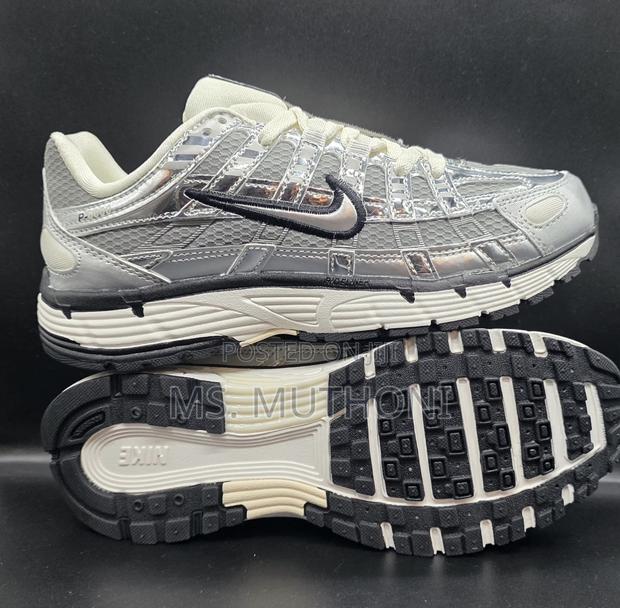 Metallic Silver Nike P-6000 Sneakers Size 38-45