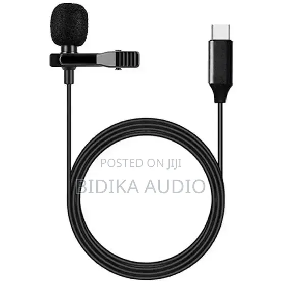 Lavalier Mic Type C Professional Lapel Clip-on Mic Omni Condenser