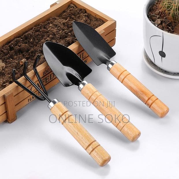 3-Piece Mini Garden Tool Set With Hand Trowel, Mini Shovel Hand Rake