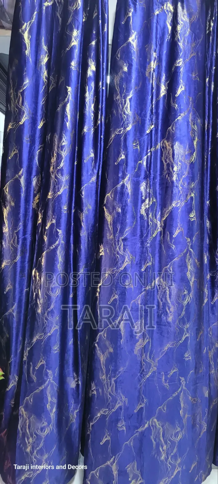 Luxury Marble Pattern Curtains - Elegant Metallic Sheen Drapery