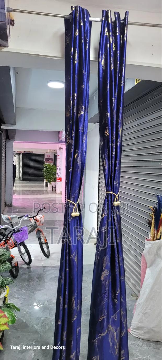 Luxury Marble Pattern Curtains - Elegant Metallic Sheen Drapery - thumbnail 3