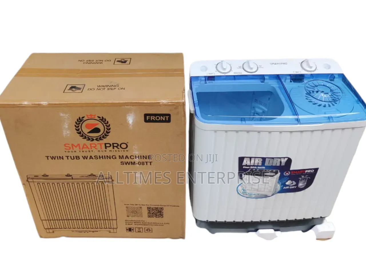 Smartpro Semi Automatic Washing Machine Twin Tub 8kg Top Load