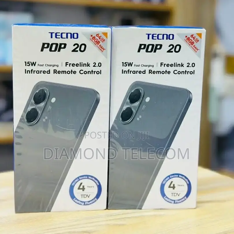 New Tecno Pop 20 64 GB Black