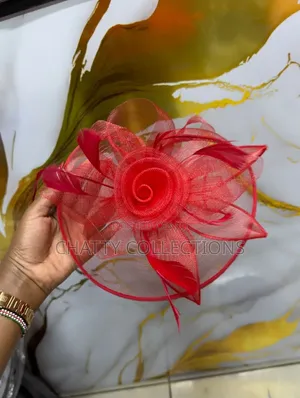 Red  Big Elegant Ladies Fascinators /Head Piece