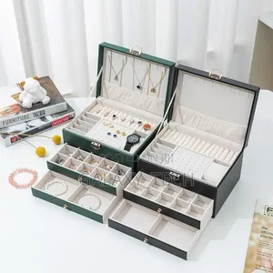 Multi-Layer Jewelry Box Large Capacity Necklace/Earrings Case