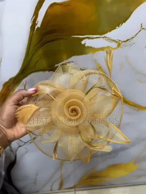 Gold  Big Elegant Ladies Fascinators /Head Piece