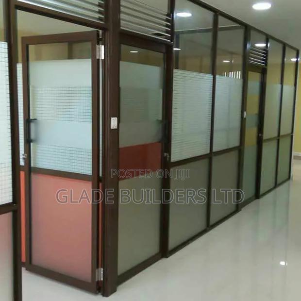 Glass And Aluminium Office Partitions - thumbnail 3