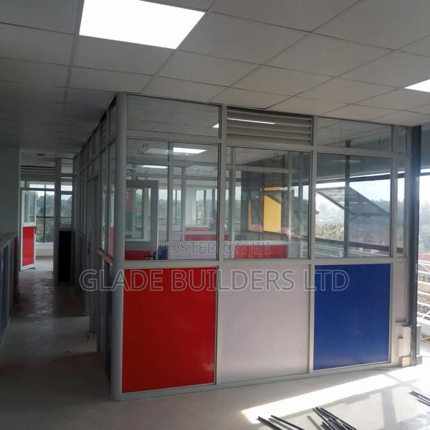 Glass And Aluminium Office Partitions - thumbnail 4