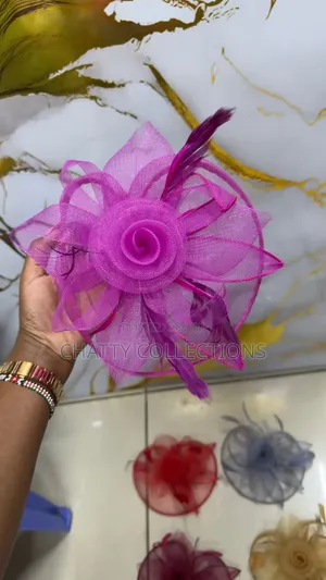 Hot Pink  Big Elegant Ladies Fascinators /Head Piece