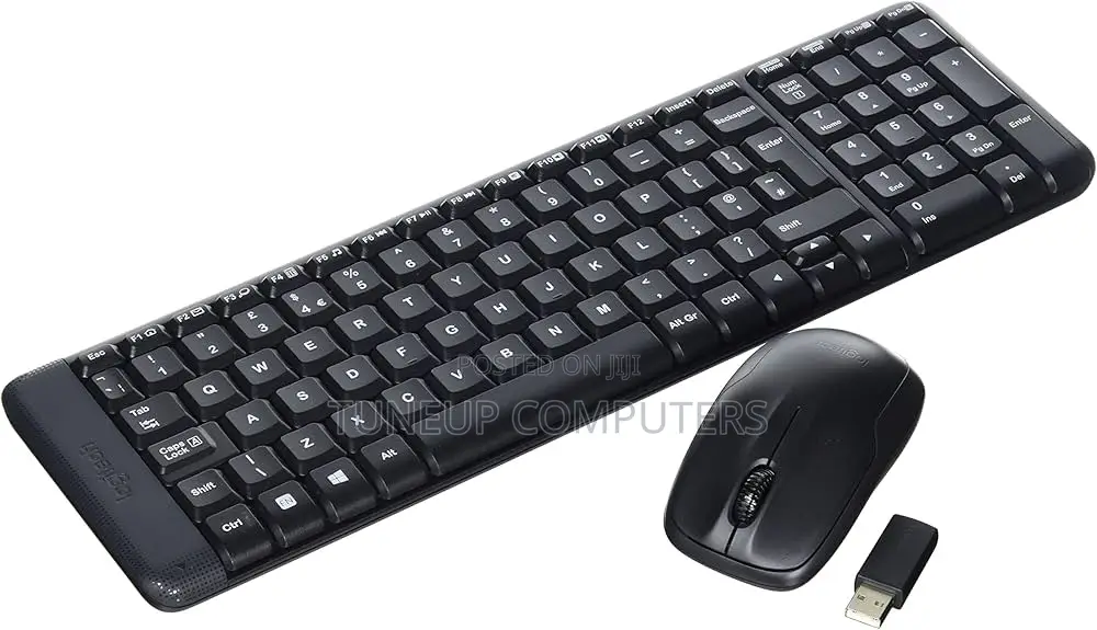 Logitech Mk220 Wireless Keyboard Mouse Combo - Black