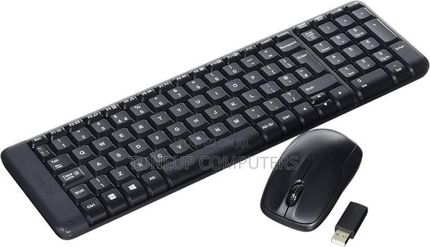 Logitech Mk220 Wireless Keyboard Mouse Combo - Black