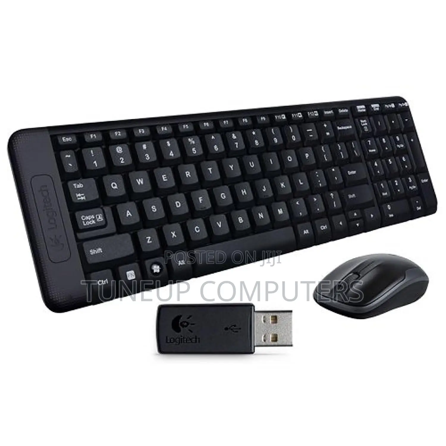 Logitech Mk220 Wireless Keyboard Mouse Combo - Black