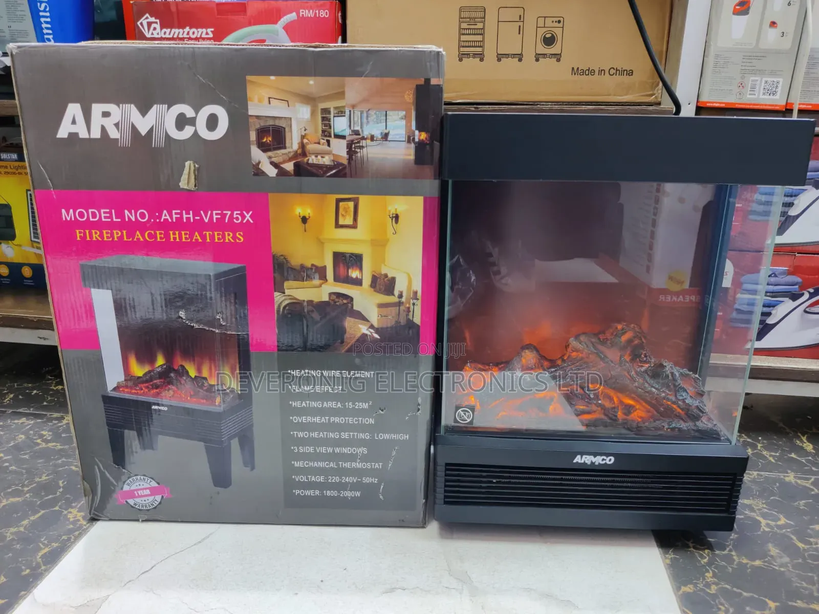 *Armco Fireplace Heater Vf75x