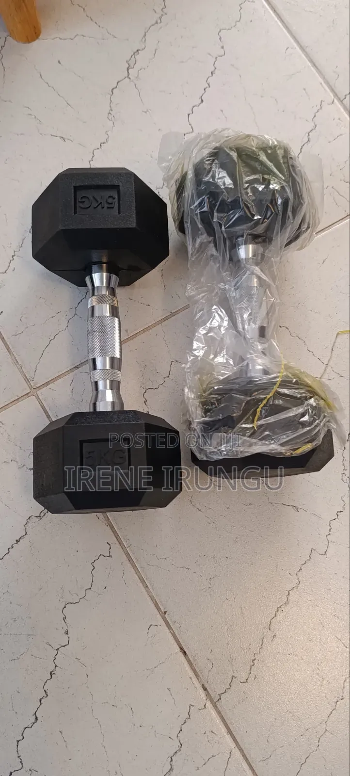 2 PCS of 5kg Dumbells