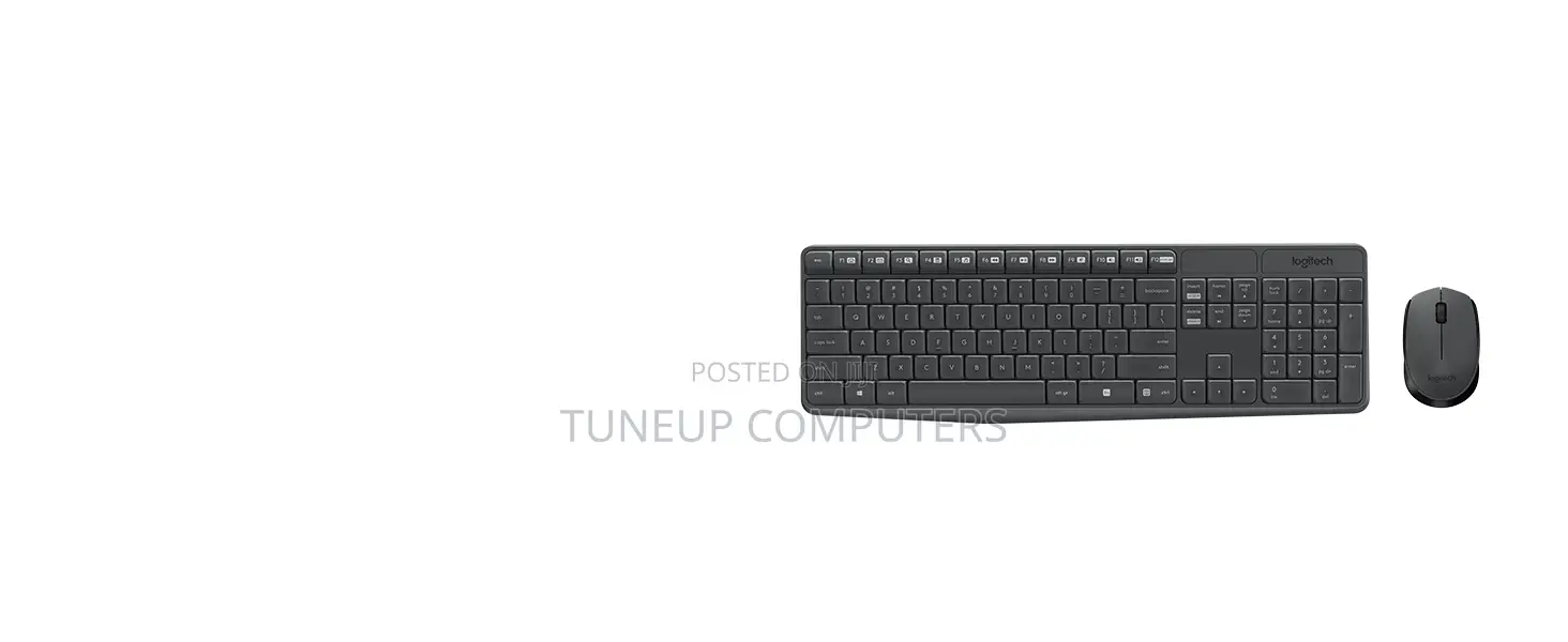 Logitech Mk235 Wireless Keyboard + Mouse - Black