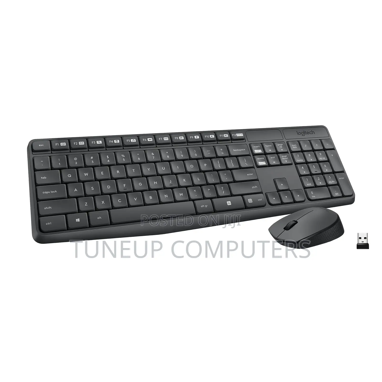 Logitech Mk235 Wireless Keyboard + Mouse - Black