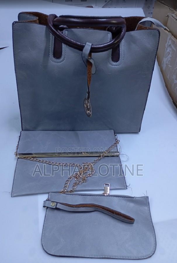 Dual Rolled Top Handles Open-Top Bucket Daily Ladies Bag