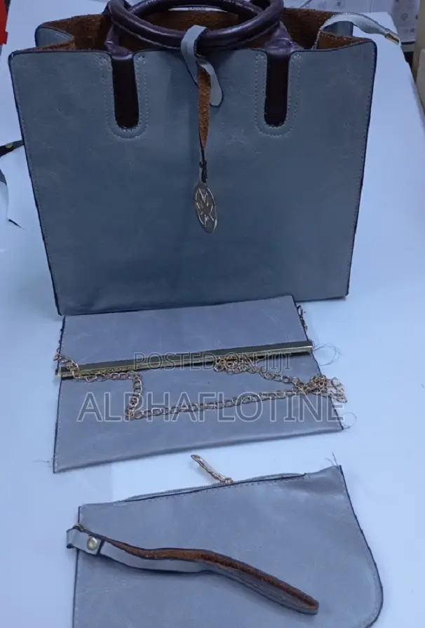 Dual Rolled Top Handles Open-Top Bucket Daily Ladies Bag