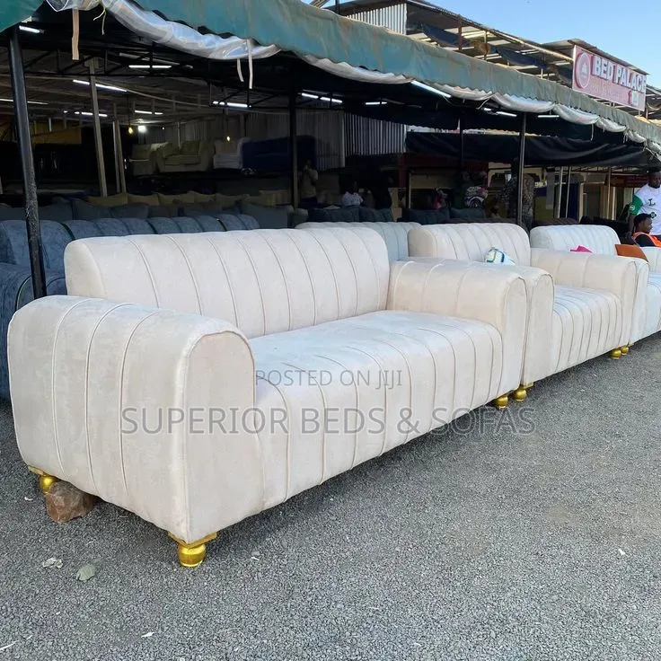 Ribbed 3 Seater Sofa: Pay on Delivery