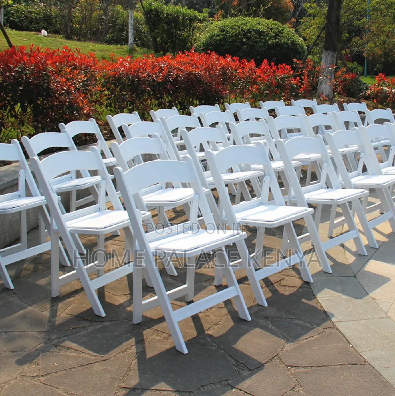 Plastic Chair: White Elegant Garden Event Chair