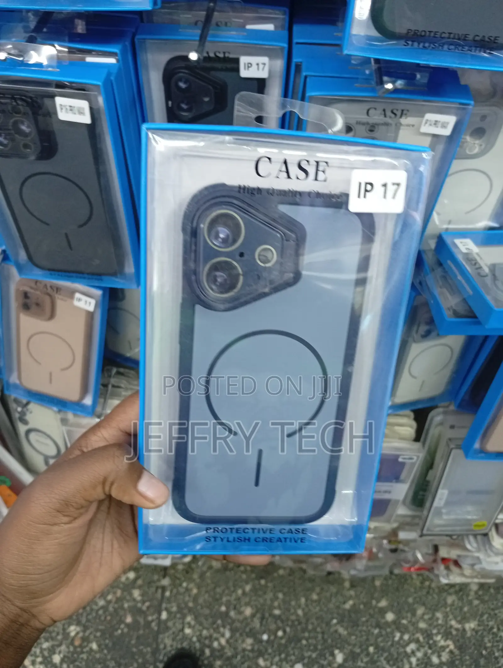 "Ip 17 Unique, Stylized Protective Triangular Frame Cover