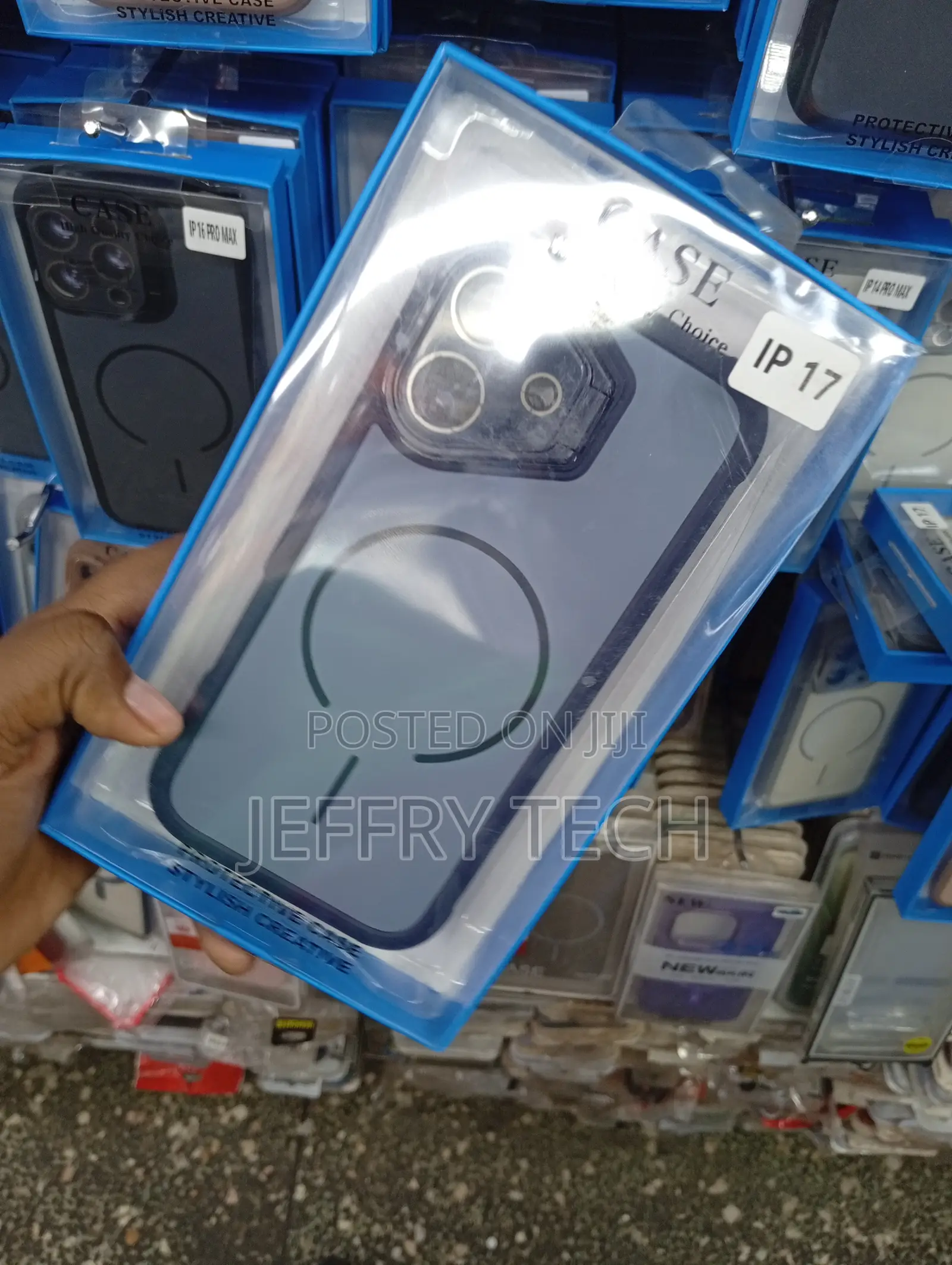 "Ip 17 Unique, Stylized Protective Triangular Frame Cover