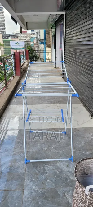 Portable Single/Double Pole Clothes Organizer Drying Rack