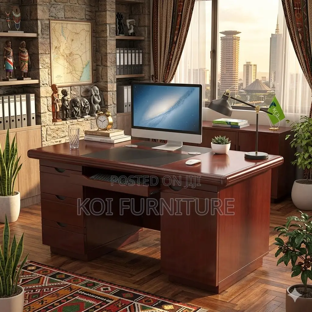 Office Desk; 1.2 Meters Mahogany Superior Executive Desk