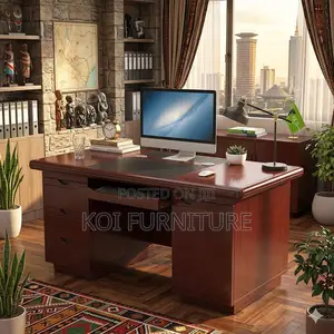Office Desk; 1.2 Meters Mahogany Superior Executive Desk
