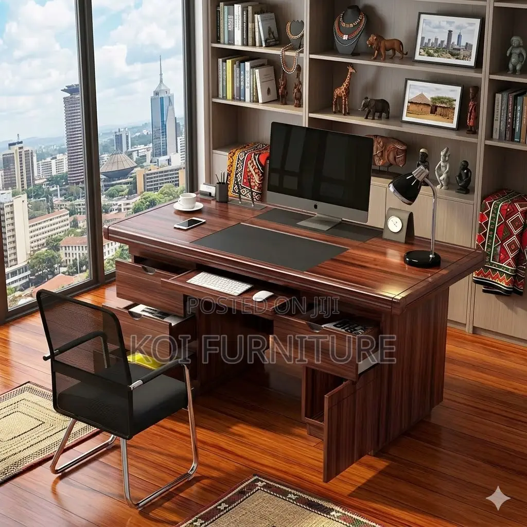 Office Desk; 1.2 Meters Mahogany Superior Executive Desk