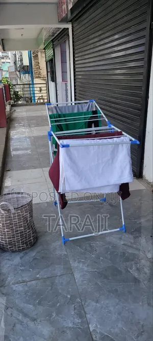 Portable Single/Double Pole Clothes Organizer Drying Rack